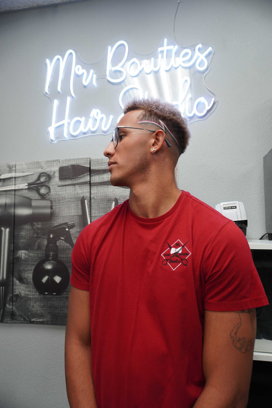 Mr. Bowtie's t-shirt with embroidered chest logo