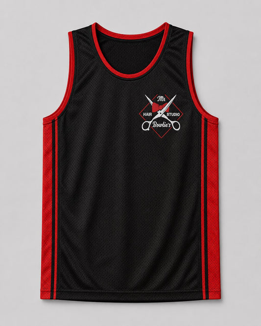 Mr. Bowtie's Basketball Jersey with embroidered logo