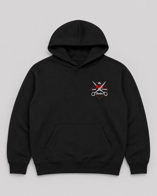Mr. Bowtie's Pullover Hoodie with embroidered logo