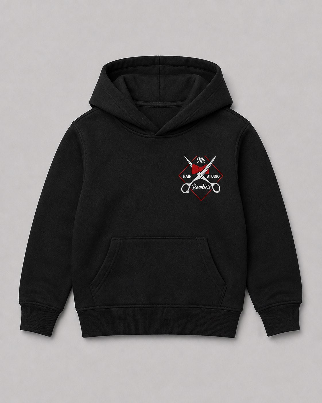 Mr. Bowtie's Youth Hoodie with embroidered logo