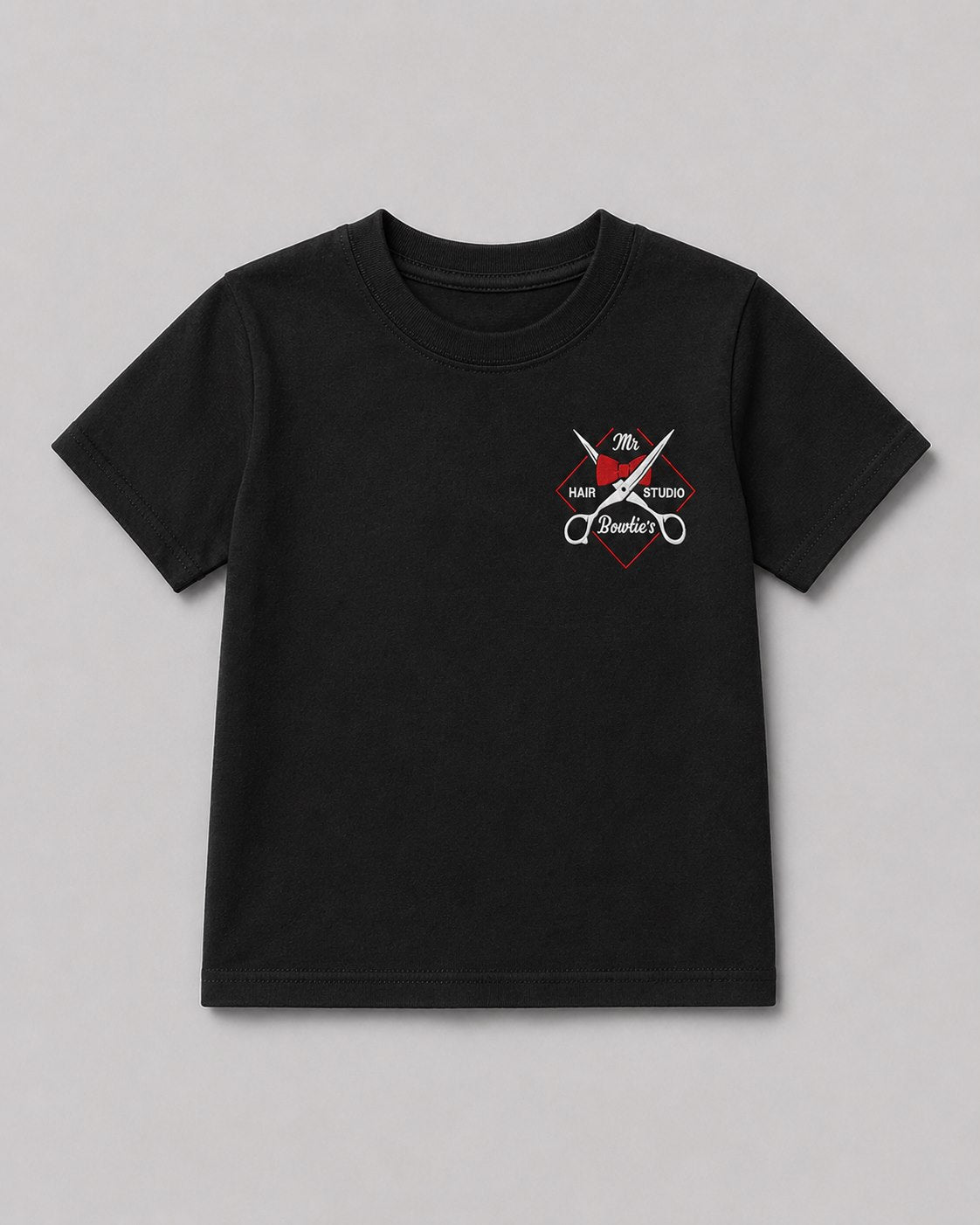 Mr. Bowtie's Youth T-Shirt with embroidered logo